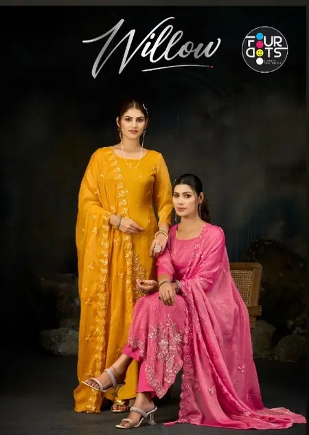 Willow By Four Dots Fandy Jacquard Bulk Designer Salwar Suits Orders In India